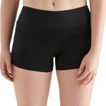 Women's Black Pace Short 3" Front Angle