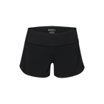 Women's Black Pace Short 3" Silhouette Angle