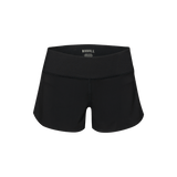 Women's Black Pace Short 3" Silhouette Angle