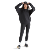 Women's Black Allday Elements Crew Front Full Body Angle