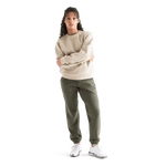 Women's Chalk Allday Elements Crew Front Full Body Angle