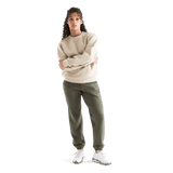 Women's Chalk Allday Elements Crew Front Full Body Angle