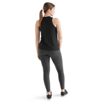 Women's Black Deltapeak® Micro Textured Tank Back Full Body Angle