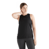 Women's Black Deltapeak® Micro Textured Tank Front Angle