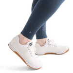 Women's Midnight Heather Matte High-Rise Matte Tight Logo Angle