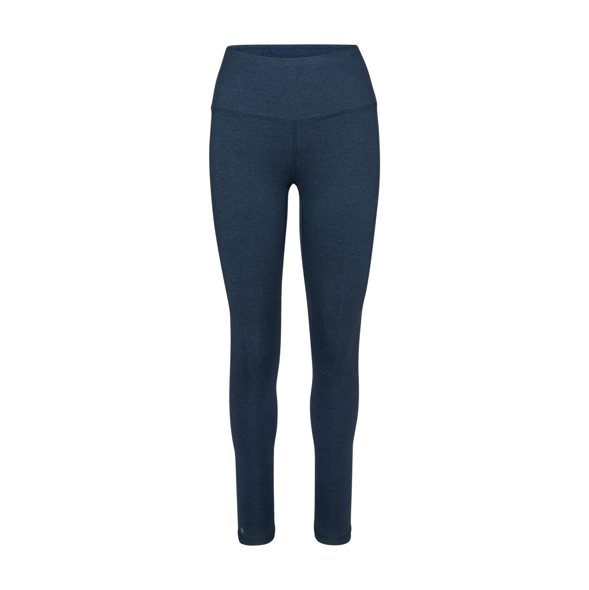 Women's Midnight Heather Matte High-Rise Matte Tight Silhouette Angle