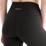 Women's Black Matte High-Rise Matte Tight 28" NOBULL Angle