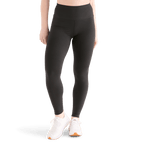 Women's Black Matte High-Rise Matte Tight 28" Front Angle