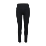 Women's Black Matte High-Rise Matte Tight 28" Silhouette Angle