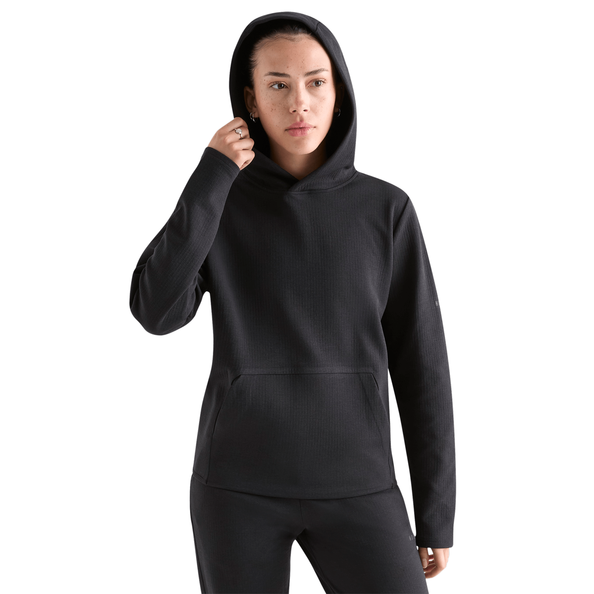 Women's Black Drive Hoodie Front