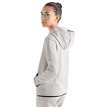 Women's Heather Grey Drive Hoodie Back