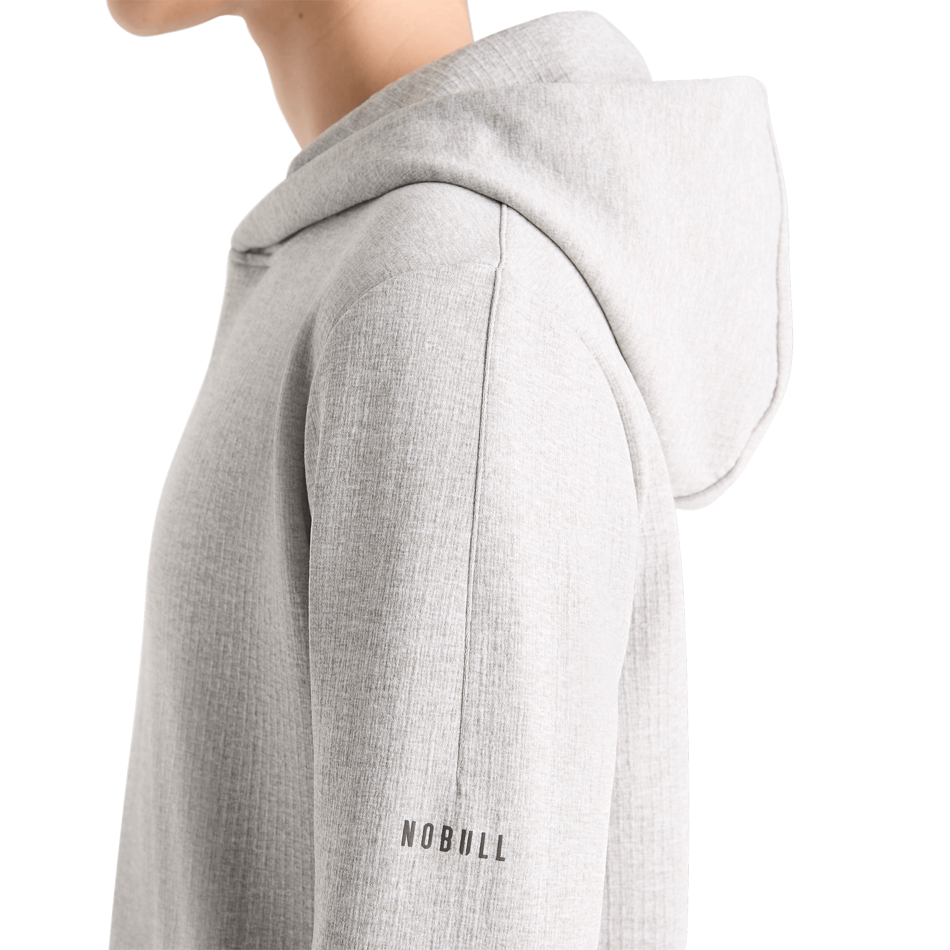 Women's Heather Grey Drive Hoodie Side