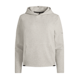 Women's Heather Grey Drive Hoodie Silhouette Front