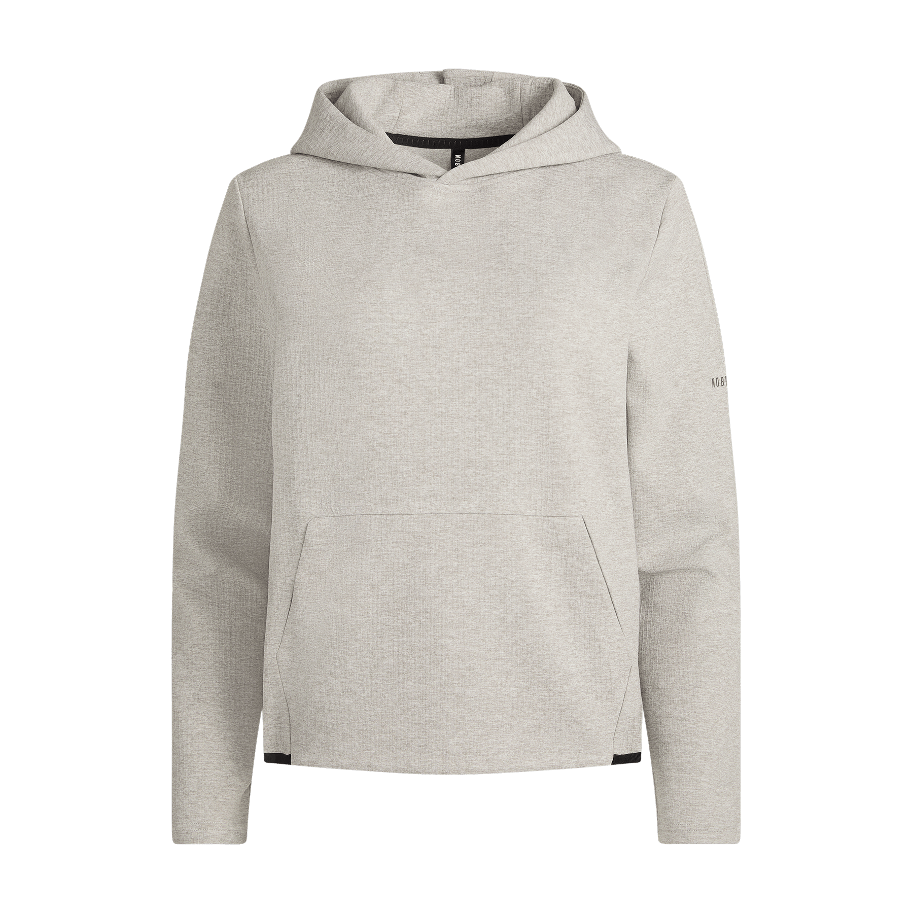 Women's Heather Grey Drive Hoodie Silhouette Front