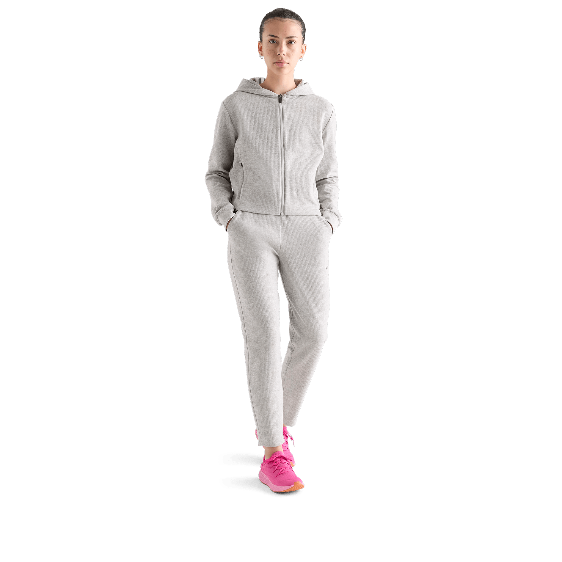 Women's Heather Grey Drive Pant Front