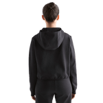 Women's Black Drive Cropped Zip-Up Back