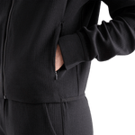 Women's Black Drive Cropped Zip-Up Pocket