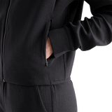 Women's Black Drive Cropped Zip-Up Pocket