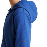 Women's Blue Quartz Drive Cropped Zip-Up Side