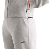 Women's Heather Grey Drive Cropped Zip-Up Pocket