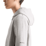 Women's Heather Grey Drive Cropped Zip-Up Side