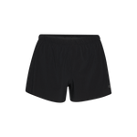 Women's Black Hybrid Short 3" Silhouette Angle
