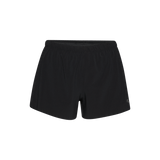 Women's Black Hybrid Short 3" Silhouette Angle