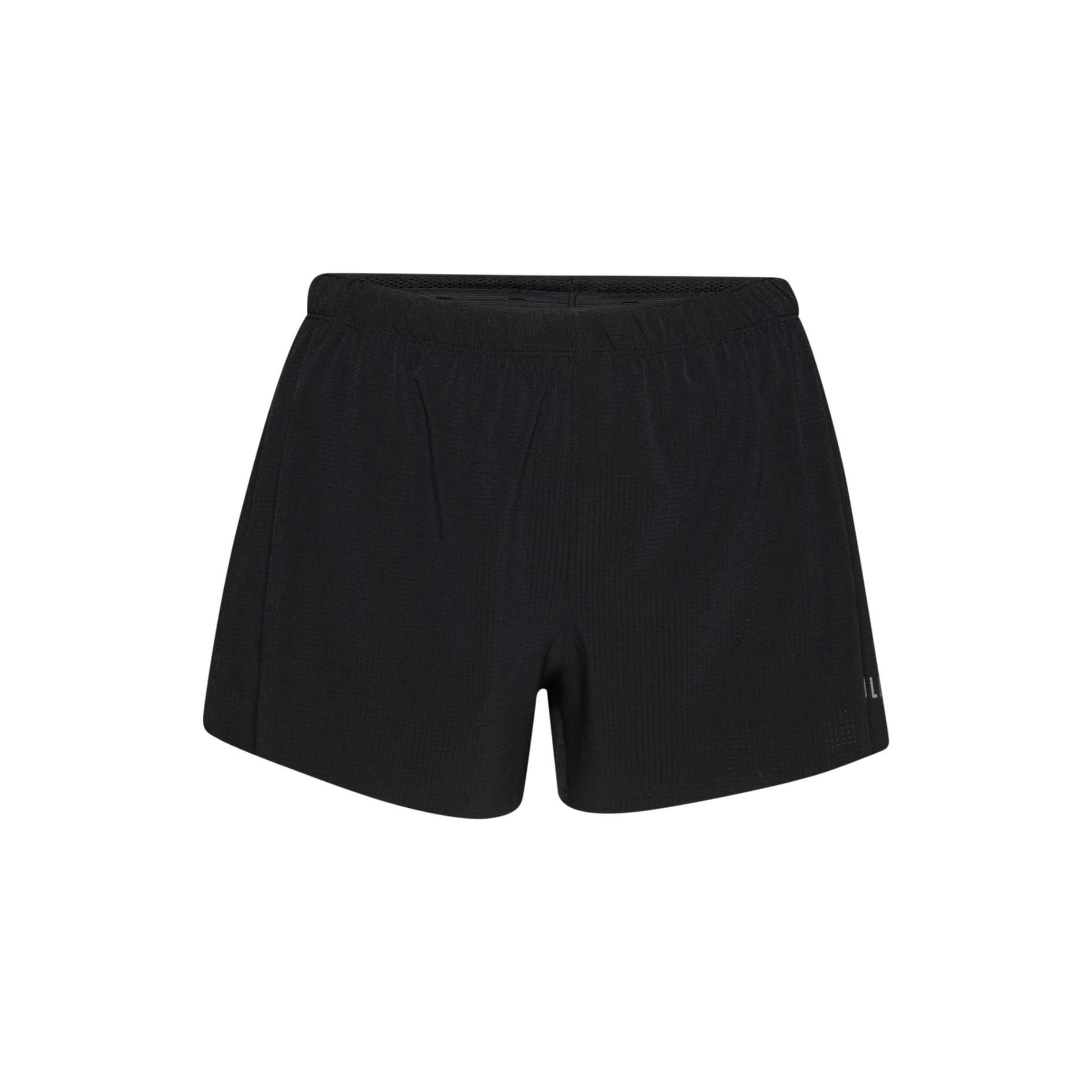 Women's Black Hybrid Short 3" Silhouette Angle