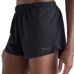 Women's Black Hybrid Short 3" NOBULL Angle