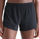Women's Black Hybrid Short 3" Front Angle