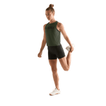 Dark Army Women's NOBULL Muscle Tee Action Shot Angle.