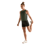 Dark Army Women's NOBULL Muscle Tee Action Shot Angle.