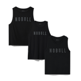 Women's NOBULL Mixed Tank Assortment 3 Pack - Black